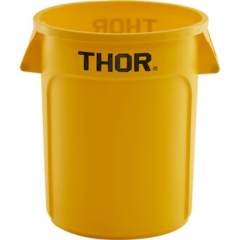 Pojemnik uniwersalny na odpadki, Thor, żółty, V 75 l
