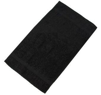 Ręcznik barmański,czarny, 100% bawełna 52x29cm DE-00323 CLR