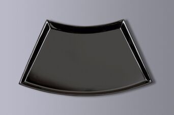 Półmisek duży czarny 51x30 cm LXBS51